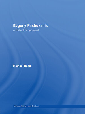 cover image of Evgeny Pashukanis